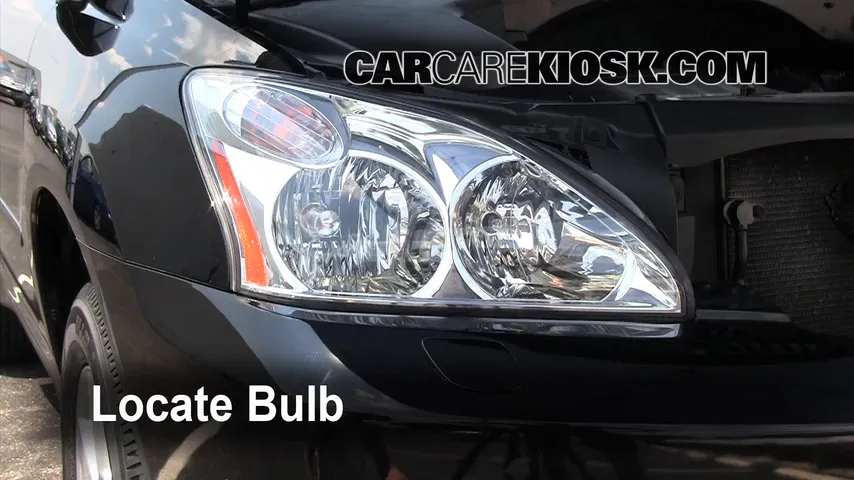 2008 Lexus RX350 3.5L V6 Lights Highbeam (replace bulb)